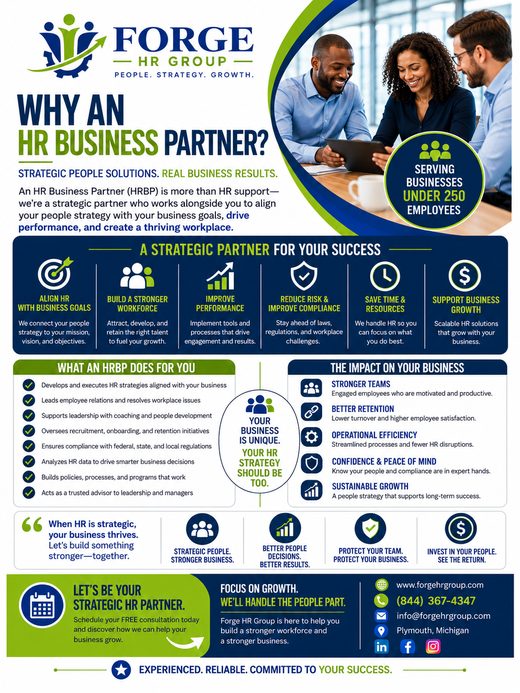 Why an HR Business Partner? &mdash; Forge HR Group flyer